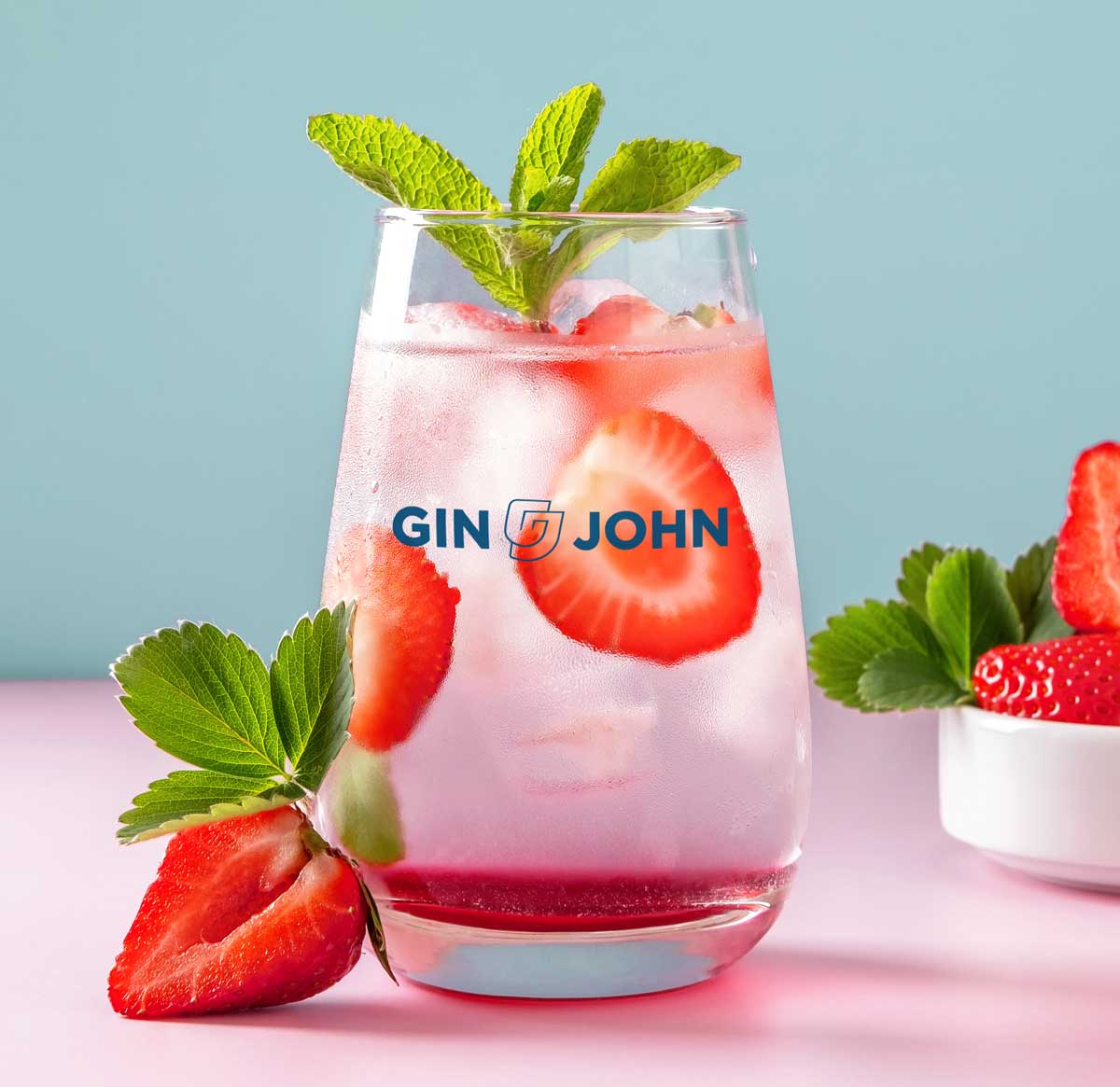 Gin John Strawberry Gin Cocktail