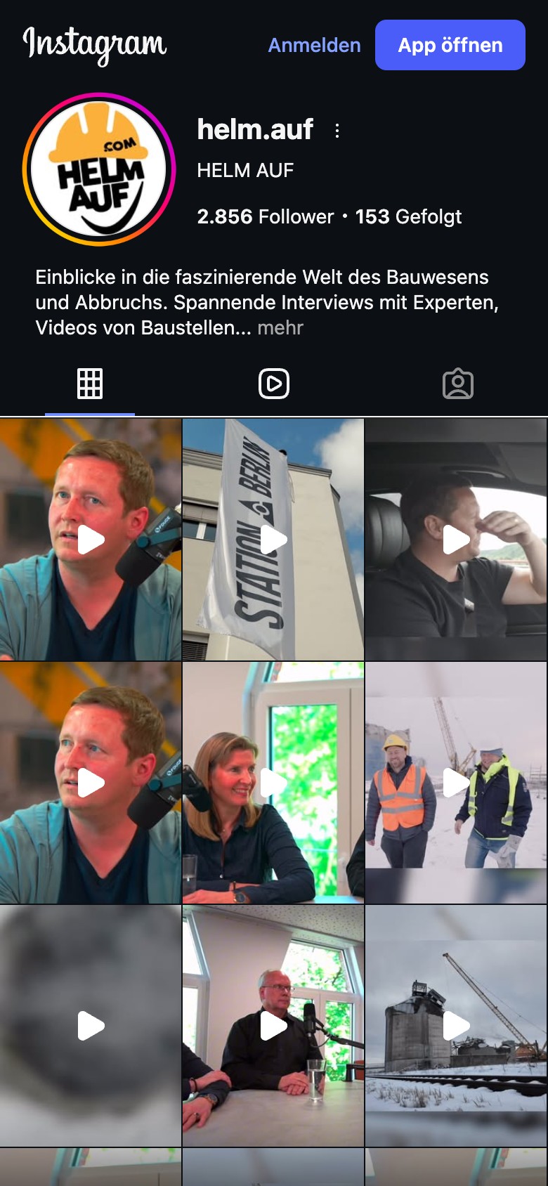 Helm Auf! Instagram