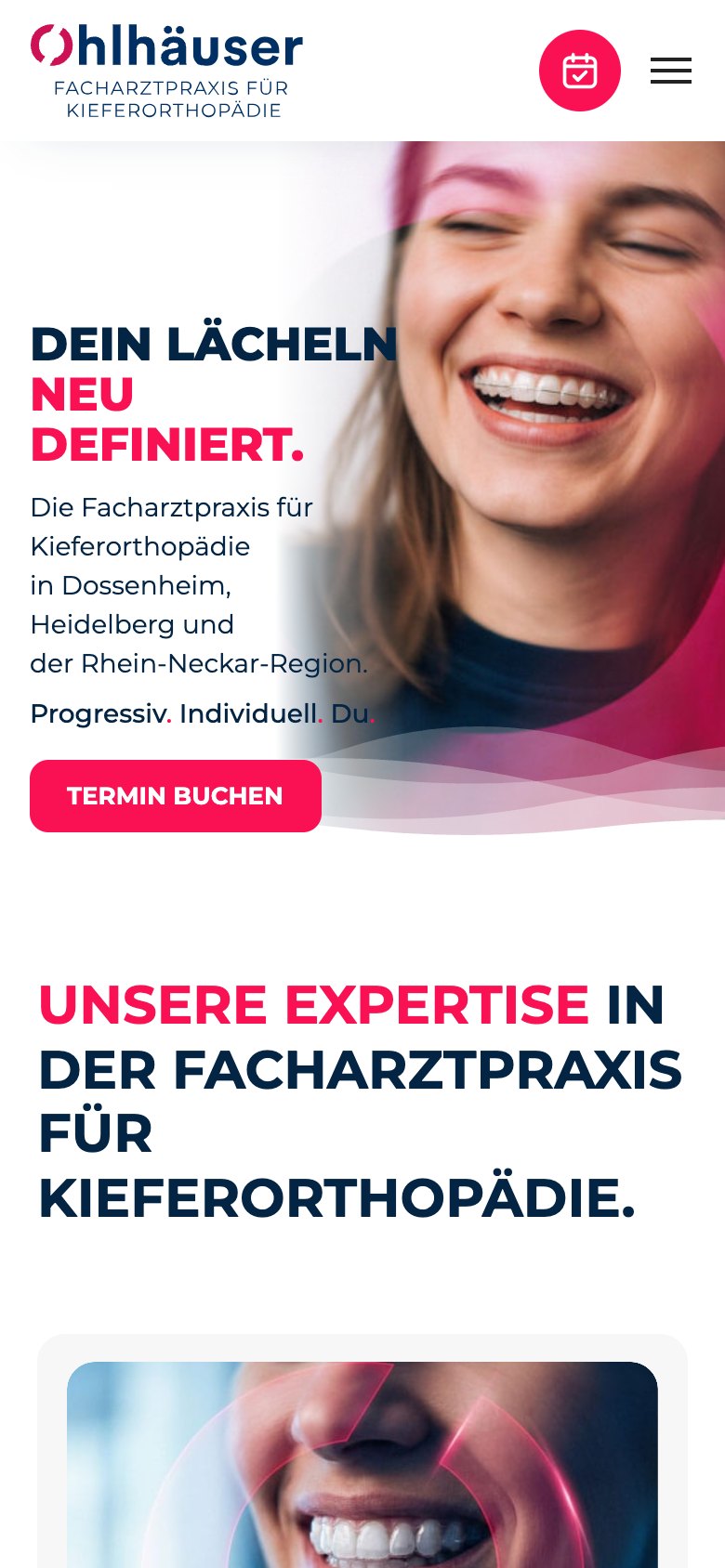 kfo-heidelberg.de am Handy — Startseite