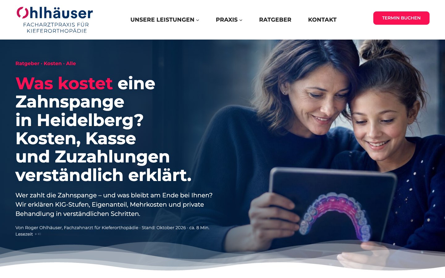 KFO Ohlhäuser — die volle Palette für eine Kieferorthopädie