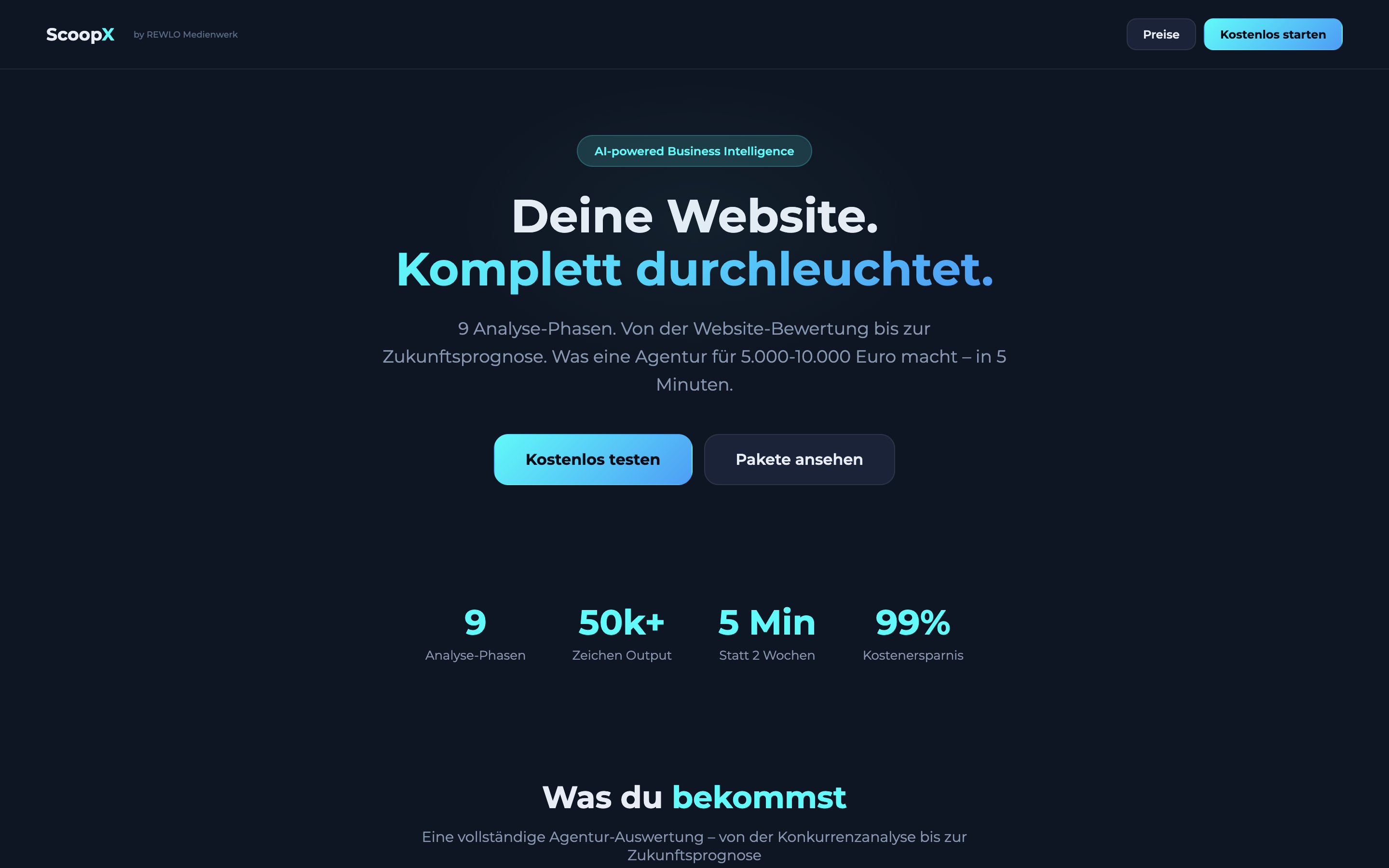 ScoopX — KI-Business-Intelligence