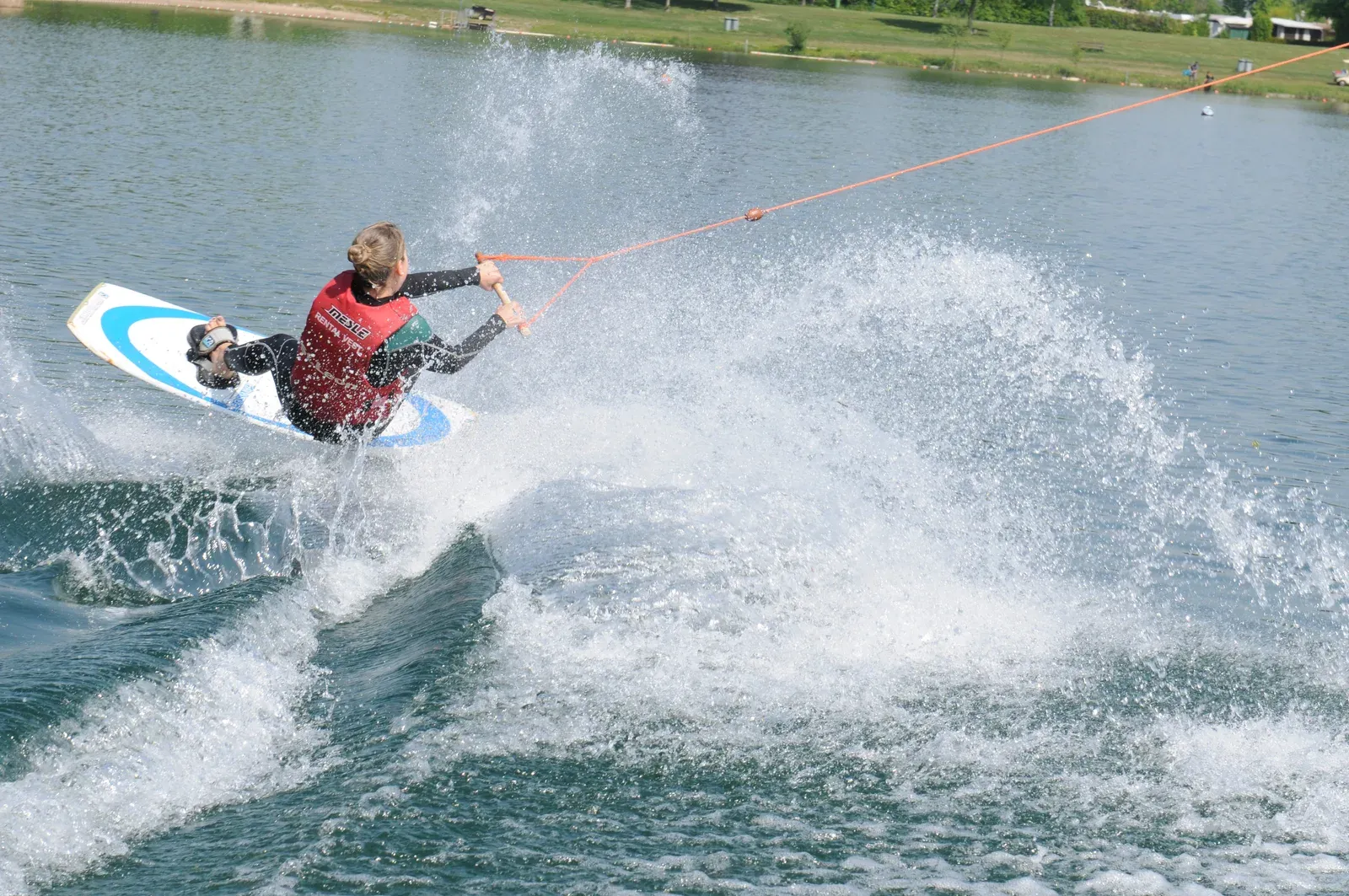 Wakeboard Action am St. Leoner See