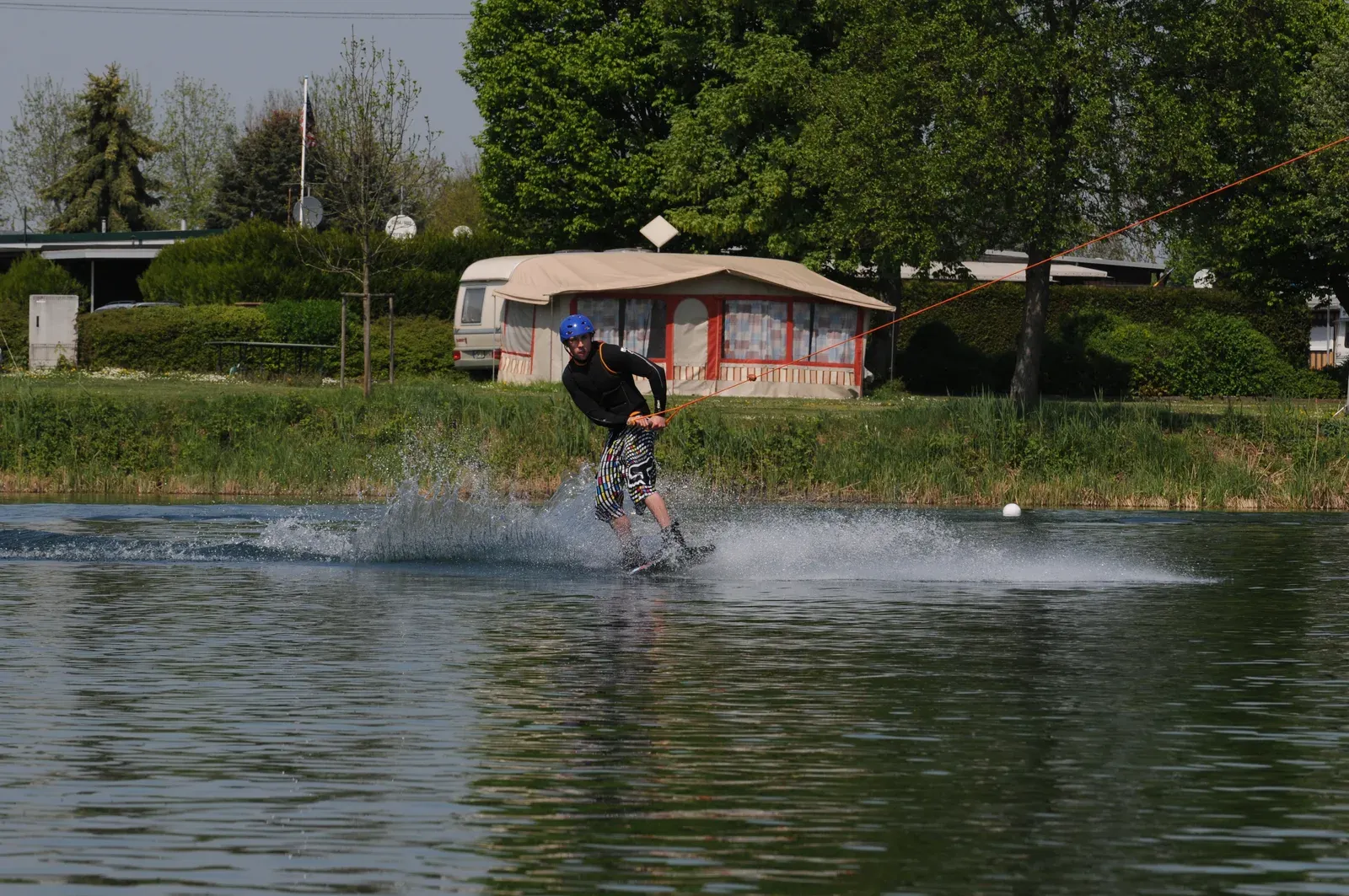 Athlet im Wasser