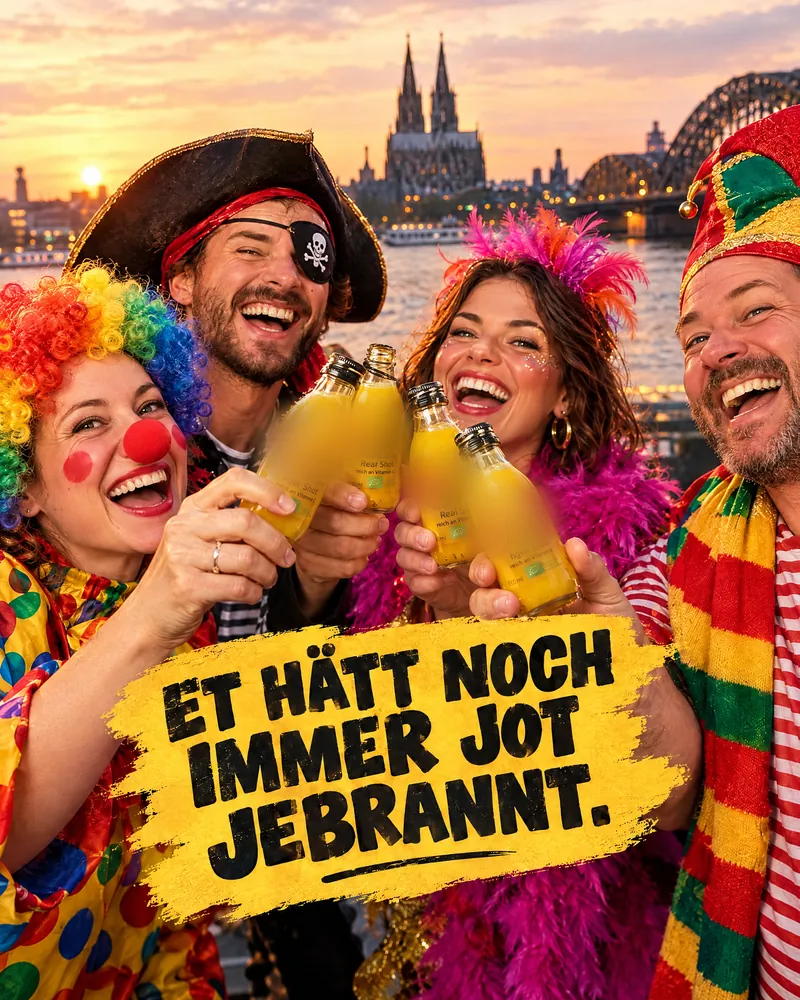 KI-Entwurf: Köln, „Et hätt noch immer jot jebrannt.“
